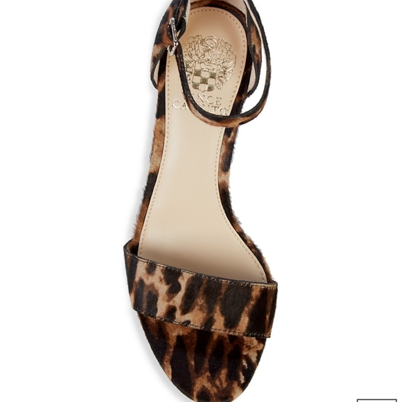 Vince Camuto leopard-print calf hair heeled shoes - Picture 5 of 5